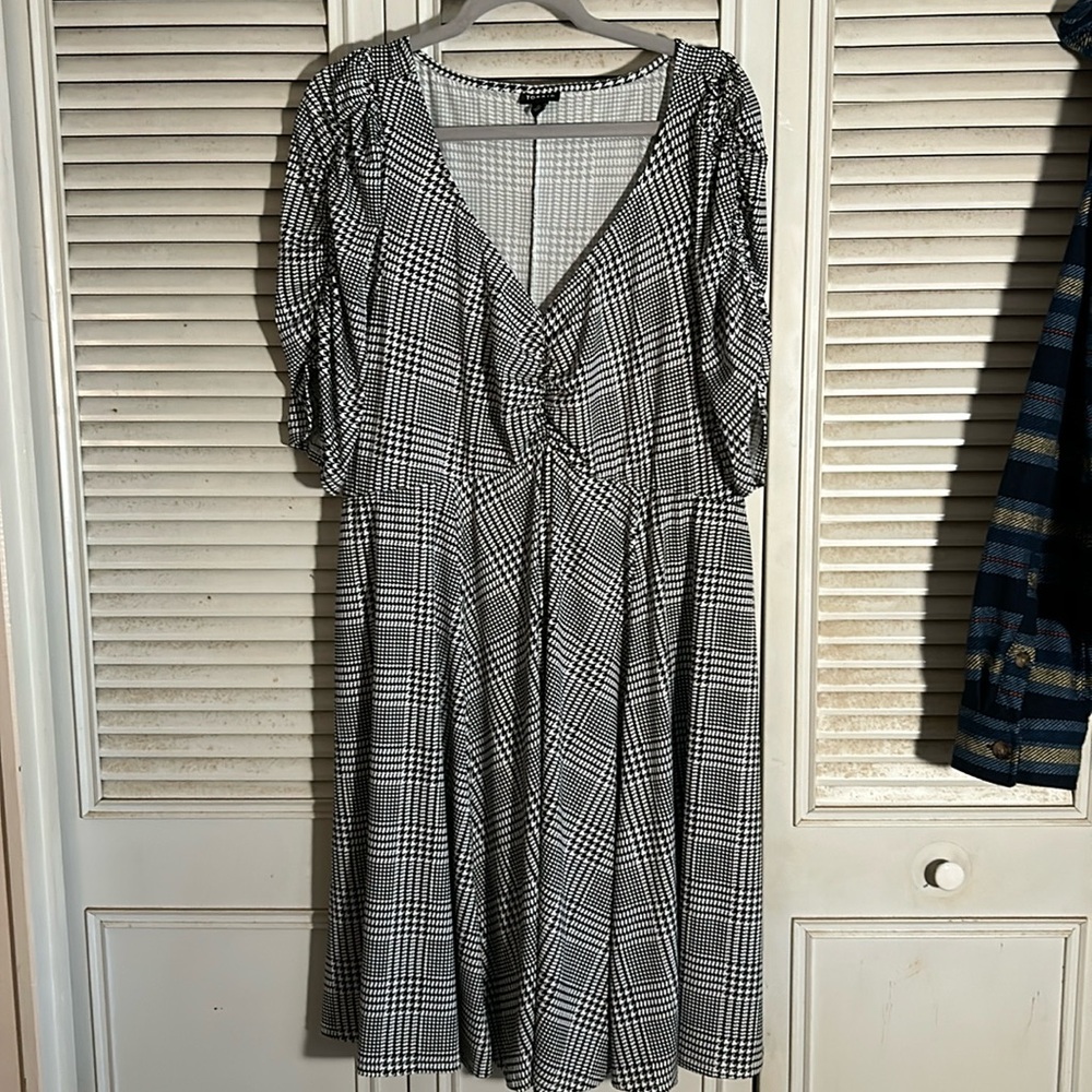 Torrid Black and White Plaid Women's Dress